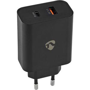 Netzgerät für Unterhaltungselektronik - USB-Netzladegerät 2 Ausgänge 1xUSB A 1xUSB C 3,25A 65W schwarz - WCPD65W130BK