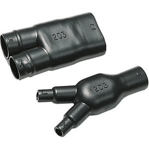 Warmschrumpf-Aufteilkappe - Warmschrumpfteil für 2-adrige Kabel und Leitungen 206-1-GW24-PO-X-BK - 402-06184