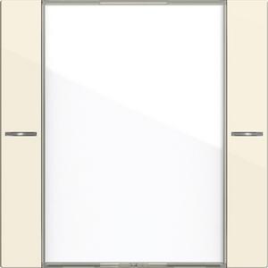 Tastwippe KNX - Wippenset 1fach BSF Tastsensensor 4 System 55 Klar/Cremeweiß - 577101