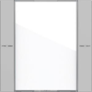 Tastwippe KNX - Wippenset 1fach BSF Tastsensensor 4 System 55 Klar/Grau matt - 5771015