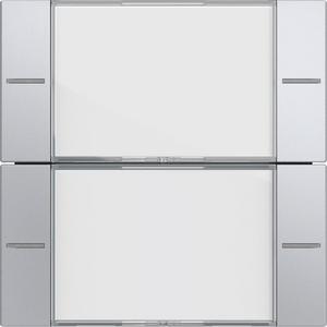 Tastwippe KNX - Wippenset 2fach BSF Tastsensensor 4 System 55 Klar/Farbe Alu - 577226