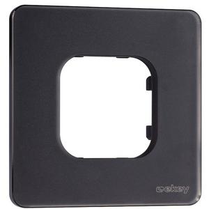 Abdeckrahmen - ekey xLine Rahmen für xLine Fingerprint 1-fach aus Glas in Schwarz - 203106