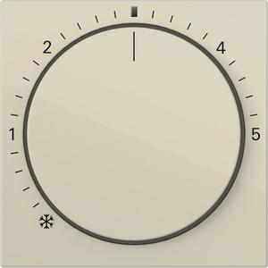 Abdeckung für Schalter, Taster, Dimmer, Jalousie - Abdeckung Raumtemperaturregler Kontroll System 55 Cremeweiß - 270201