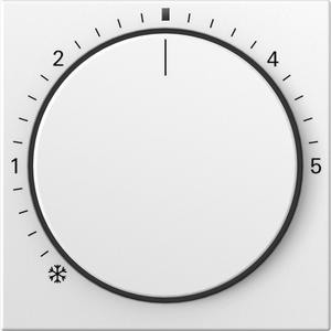 Abdeckung für Schalter, Taster, Dimmer, Jalousie - Abdeckung Raumtemperaturregler Kontroll System 55 Reinweiß matt - 270227