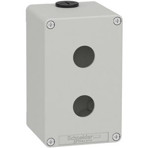Gehäuse für Befehls- und Meldegeräte - Leergehäuse XAP Metall grau für 2x22mm 80x130x77 mm M20 - XAPD2502