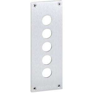 Einbauplatte für Befehlsgeräte - Einbauplatte XAP-E Metall 5 horizontale Bohrungen - XAPE305
