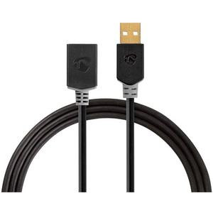 PC-Kabel - USB Verlängerungskabel A-Stecker und Buchse 480 Mbps vergoldet 3 m anthrazit - CCBW60010AT30