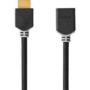 Konfektioniertes A/V-Kabel - HDMI Verlängerungskabel 4K@60Hz 18 Gbps 2 m rund anthrazit - CVBW34090AT20