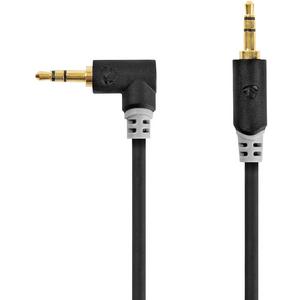 Konfektioniertes A/V-Kabel - Stereo Audiokabel 3,5 mm vergoldet 0,5 m rund anthrazit - CABW22600AT05