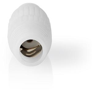 Koax-Kupplung - Satelliten- und Antennenadapter IEC Buchse vernickelt 75 Ohm Kunststoff weiß - CSBW40980WT
