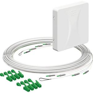 Kommunikationsanschlussdose LWL - Teiln.Anschl. Gf-TA E3S Connect 4xF LC/APC DX L=10m Gf-GV AP - A4252049