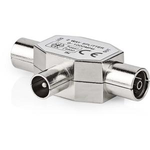 Koax-Kupplung - Satelliten- und Antennenadapter T-Splitter 2x Buchse 1x Stecker - CSGP40951ME