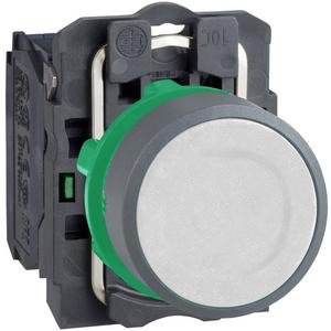 Drucktaster, Komplettgerät - Drucktaster Harmony XB5 Kunststoff hellgrau weiß unbeschriftet 22mm tastend 1S - XB5AA11C0