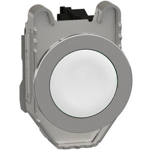 Drucktaster, Komplettgerät - Drucktaster Harmony XB4F Metall weiß unbeschriftet 30mm tastend 1S - XB4FA11