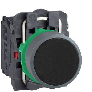 Drucktaster, Komplettgerät - Drucktaster Harmony XB5 Kunststoff hellgrau schwarz unbeschriftet 22mm  1S+1Ö - XB5AA25C0