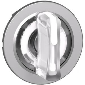 Frontelement für Wahlschalter - Leuchtwahlschalter Frontelement Harmony XB4F Metall weiß für LED 3 Stellungen - ZB4FK1513