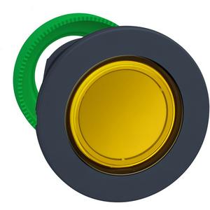 Frontelement für Drucktaster - Leuchtdrucktaster Frontelement Harmony XB5F Kunststoff gelb 30mm für LED rastend - ZB5FH083