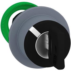 Frontelement für Wahlschalter - Schlüsselschalter Front Kunststoff 2-Positionen Ronis 455 22mm in grau - ZB5FG6C0