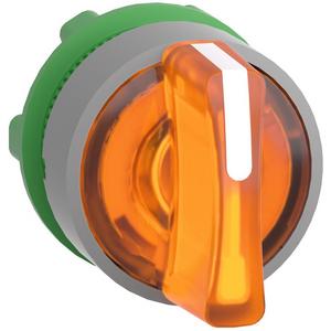 Frontelement für Wahlschalter - Leuchtwahlschalter Frontelement Harmony XB5 orange 22mm für LED 3 Stellungen - ZB5AK1753C0