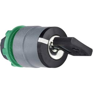 Frontelement für Wahlschalter - Schlüsselschalter Front Kunststoff 2-Positionen Nr. 8D1, 22mm in grau - ZB5AG2DC0