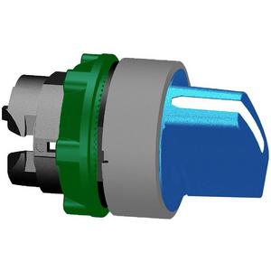 Frontelement für Wahlschalter - Wahlschalter Front Kunststoff 2-Positionen blau 22mm in grau - ZB5AD206C0