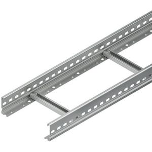 Kabelleiter/Weitspannkabelleiter - Kabelleiter 60x400x6000 mm t=1,5 mm gelocht SA 300 mm Edelstahl - 730209