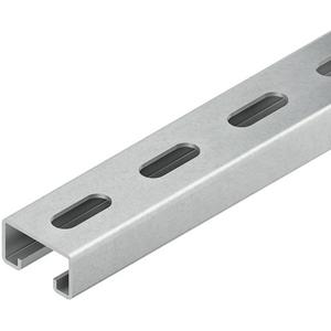 Anker/Profilschiene - Ankerschiene C-Profil Schlitzweite 18mm 40x22x200mm gelocht Stahl feuerverzinkt - 873128