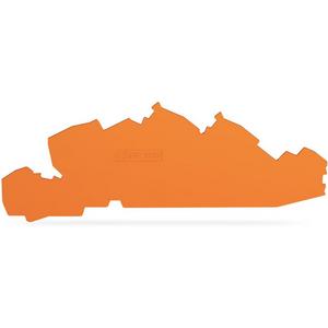 Abschluss- und Zwischenplatte für Reihenklemme - Abschluss- und Zwischenplatte stärke 1 mm orange - 2205-7692