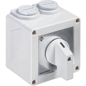 Steuerschalter - Umschalter mit 0 Rückz. v. links 3-polig AP-Gehäuse IP42 - 70009050