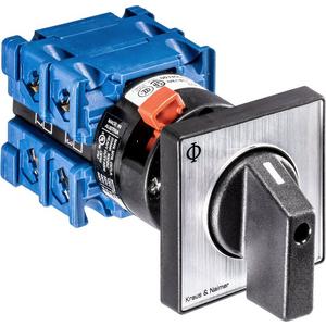 Voltmeterumschalter - Umschalter mit 0 Rückz. v. links 3-polig Zentralbefestigung - 70009126