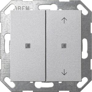 Tastwippe KNX - KNX Taster Wippe 2f unbedruckt/Pfeile System 55 F Alu - 517526