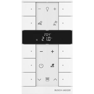 Bussystem-Raumtemperaturregler - Busch-Tenton 10-fach mit RTR mit Display weiß - Busch-free@home TP - 2CKA006220A0889