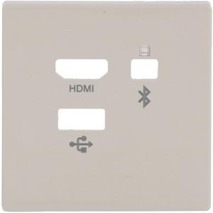 Kommunikationstechnik - Zentralscheibe Multimedia Connector 3-fach elfenbeinweiß - Plattform 63 - 2CKA008200A0229