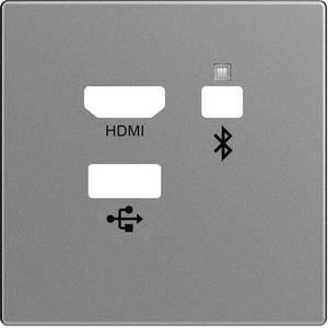 Kommunikationstechnik - Zentalscheibe für Media Connector Einsatz grau - 2CKA008200A0230