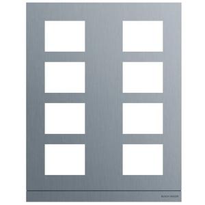 Montageelement für Türstation - Frontplatte Audio 2/4 edelstahl - Busch-Welcome 2-Draht - 2TMA220160X0004