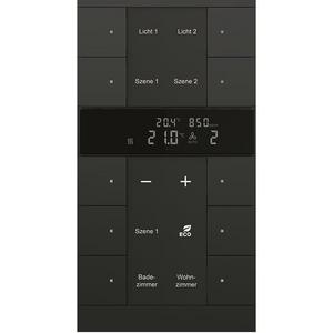 Diverse Sensoren KNX - KNX HVAC/CO2-Gerät 10-fach Busch-Tenton schwarz matt - 2CKA006330A0064