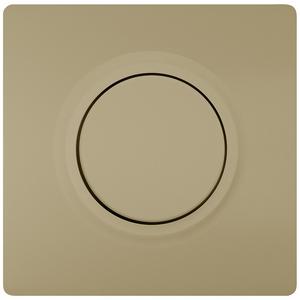 Abdeckung für Schalter, Taster, Dimmer, Jalousie - Style Abdeckplatte für Dimmer mit Drehknopf 68x68 mm Malt Gold - 5TC89120MG