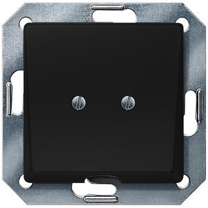 Abdeckung für Schalter, Taster, Dimmer, Jalousie - DELTA i-system Soft schwarz Auslassplatte 55x55 mm - 5TG2566-0SB