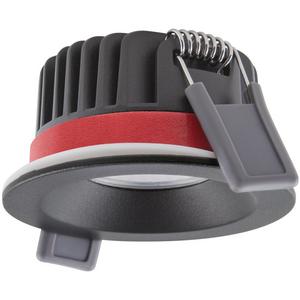 FR-Downlights und Einbaustrahler - Einbaustrahler SPOT FIRE RATED 8W 930 PS DIM IP65 schwarz - 4058075799783