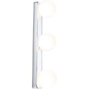 Anbauleuchte - Deckenleuchte Gove IP44 max 3x20W Balken chrom Glas/Metall - 71063