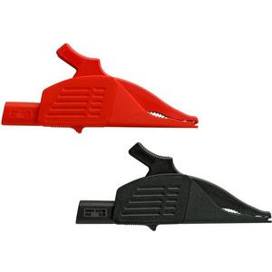 Zubehör für Messgerät - Krokodilklemmen - Abgreifklemmen Cat III 1000 V 2-teilig Farbe: rot - schwarz - 044124