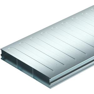 Unterflurkanal estrichüberdeckt - Unterflurkanal 2-teilig 3-zügig 2000x350x58 mm Stahl bandverzinkt - 7400293