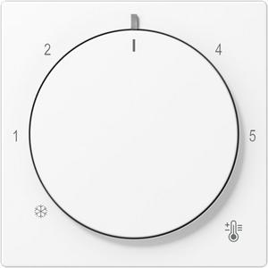 Abdeckung für Schalter, Taster, Dimmer, Jalousie - Abdeckung für Thermostat schneeweiß matt A 1749 BF WWM - A1749BFWWM