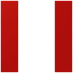 Abdeckung für Schalter, Taster, Dimmer, Jalousie - Tastensatz 1fach F50 rouge vermillon 31 LC 501 TSA227 - LC501TSA227