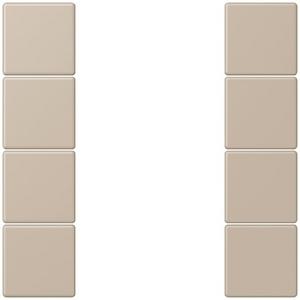 Abdeckung für Schalter, Taster, Dimmer, Jalousie - Tastensatz 4fach F50 ombre naturelle claire LC 504 TSA243 - LC504TSA243