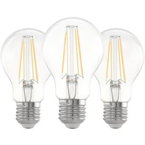 LED Lampen Sonderformen - LED Birnenlampe E27 Filament A60 7W 806lm 2700K 3er PACK - 113105
