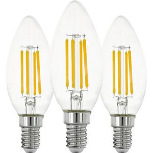 LED Kerzenlampen - LED Kerzenlampe E14 Filament C35 7W 806lm 2700K 3er PACK - 113107