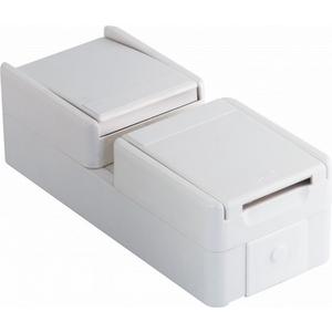 Schalter-/Steckdosenkombination - SET Steckdose Schuko+Schalter Wechs IP44 16 A + 10 AX 250 V weiß - CF13PW-U