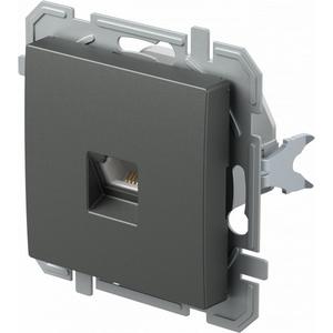 Kommunikationsanschlussdose Kupfer - Steckdose TEL KS RJ11 6/4 anthrazit - KQ36ATXO-U