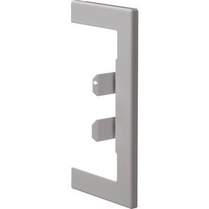 Wandanschlussblende für Geräteeinbaukanal - Wand-Blende Stahl BR 65x130 OT 80 lg - BR65130W7035